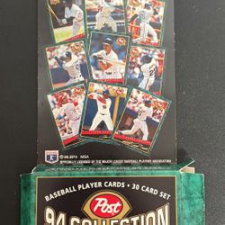 Post 1994 Collectible Trading Card Set COMPLETE Griffey Bonds Ripken etc just $5