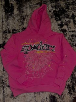 Pink sp5der hoodie