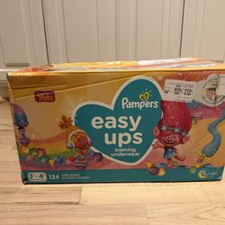 Unopened Box: 3T-4T Pampers Training Diapers 128 Count 