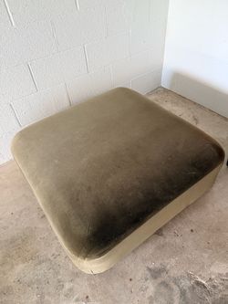 Coco Republic willow velvet ottoman