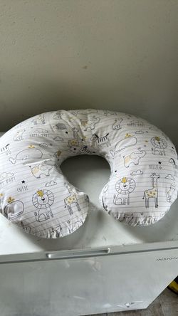 Boppy Baby Nursing Pillow with Animal Print Cover