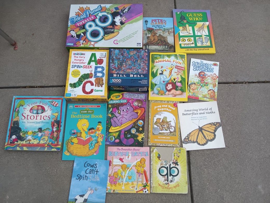 Kids Childrens books games puzzles $10 all