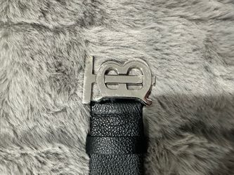 Burberry Black Leather Belt