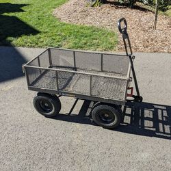 Gorilla Carts Steel Dump Cart, 5 Cu Ft, 1200 lb Load Capacity