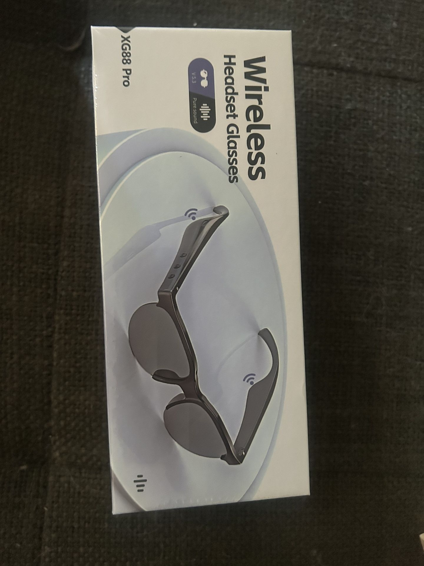 NEW Wireless Headset Glasses XG88 Pro Black