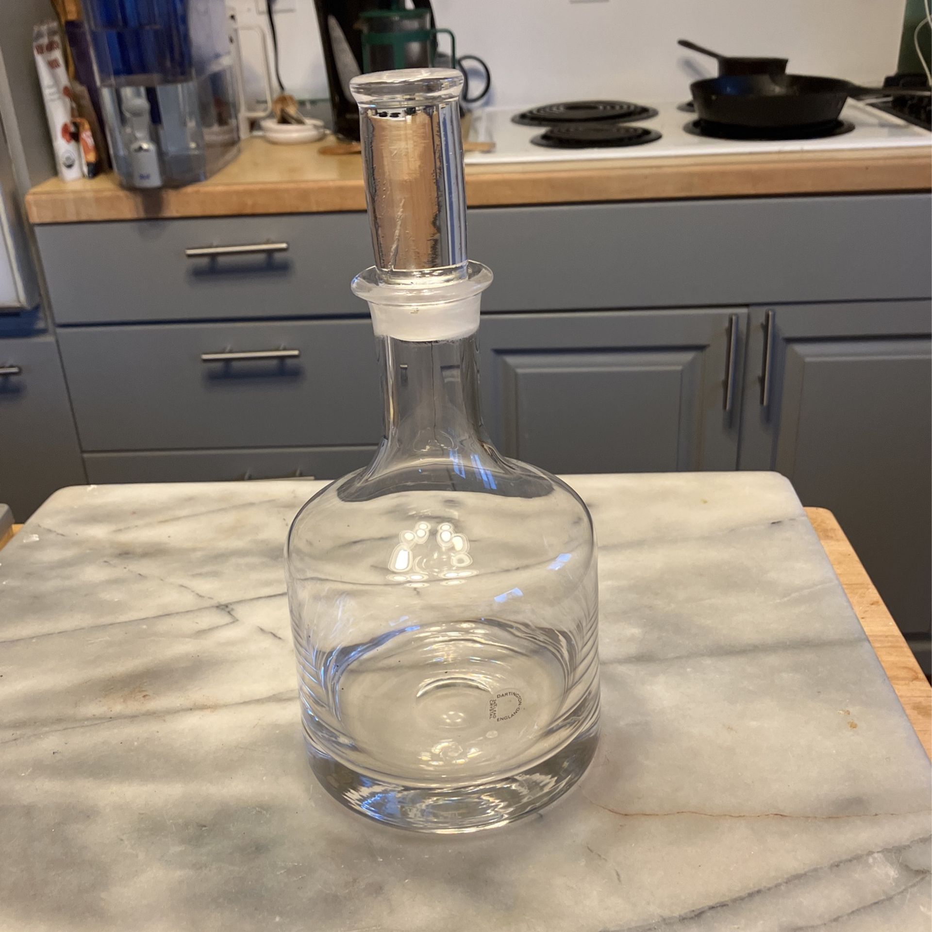 Dartington England. Very Heavy Crystal Decanter With Stopper