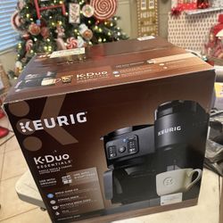 New Keurig K-Duo Essentials, Hot & Iced Single-Serve K-Cup Pod Coffee Maker & Carafe, Black