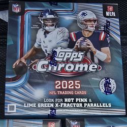 2025 Nfl Football Topps Chrome Mega Box