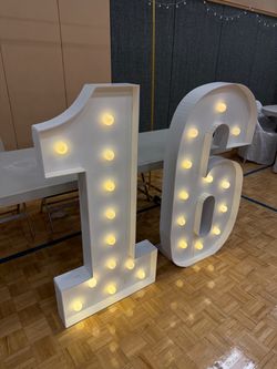 Party lights numbers