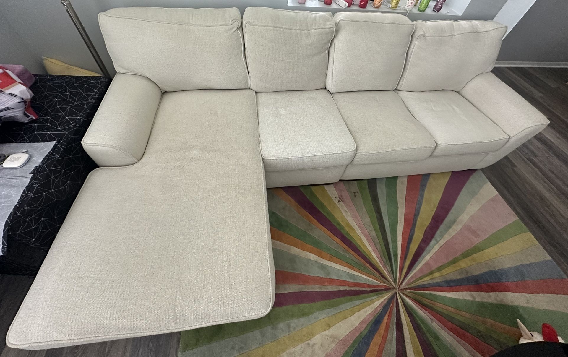 Kevin Charles Cream Sectional And Chaise