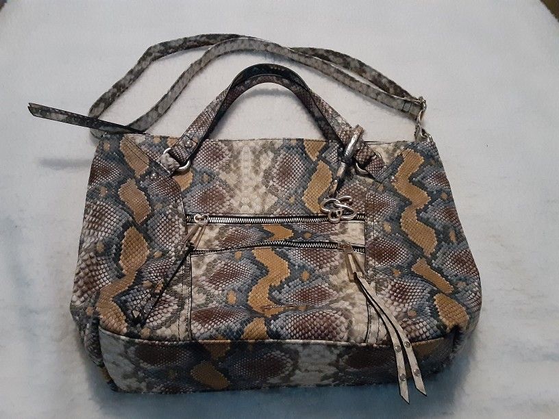 Jessica Simpson Zoey Snakeskin Tote 