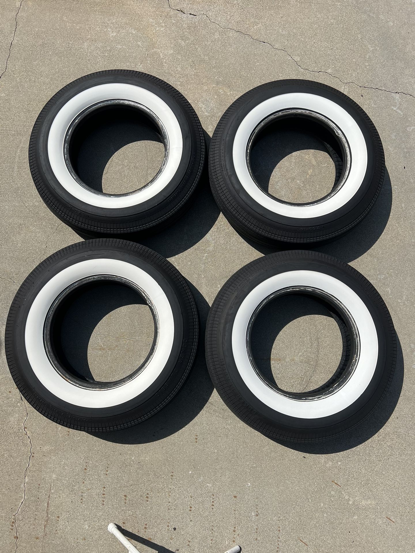 7.50-14 Whitewall Tires