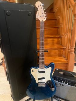 Squier Paranormal Supersonic (Brand New) w/ Hardshell Case, Fender Amp
