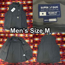 NWT Carhartt Super Dux Relaxed Fit Gray Vest Men’s Size Medium OV5535-M