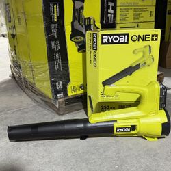 RYOBI 18V ONE+ 250 cfm Leaf Blower Kit