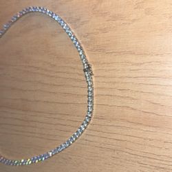 Diamond Chain, real 925 Silver 