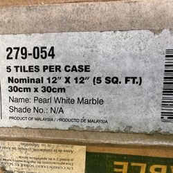 Marble (80 Boxes) Pearl White tiles