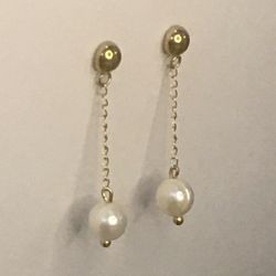 Natural Pearl Earrings - New