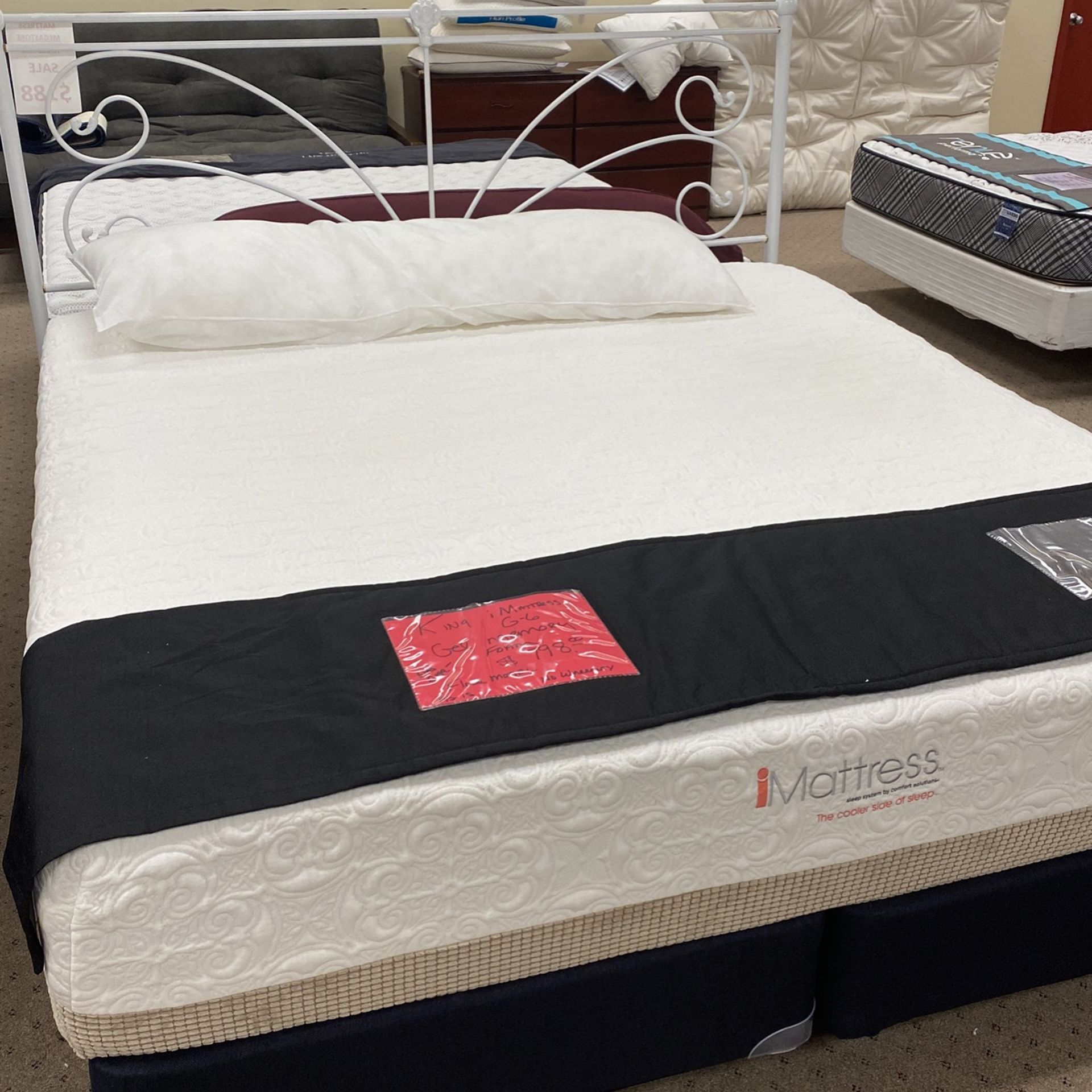 King Size Floor model iMattress G6 - Cooling Gel Memory Foam