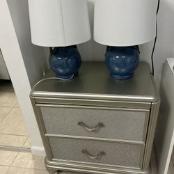 Lámpara De Noche Y Mesa 