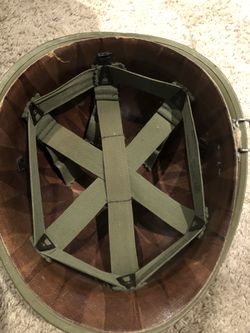 Collector's Steel Military Helmet with Liner Infantry Type 1