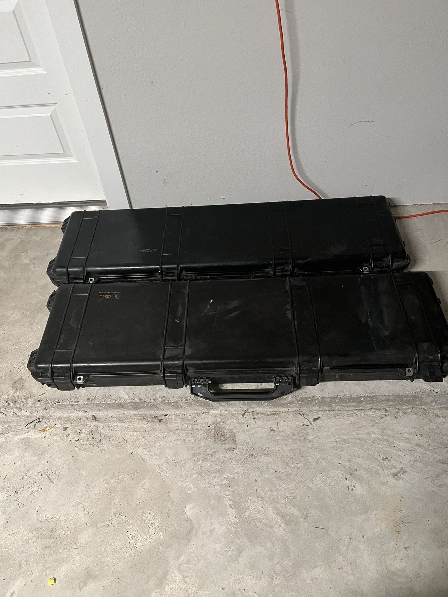 2 BLACK 1750 PELICAN CASES