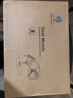 HUANUO Gas spring Dual Desk mounts