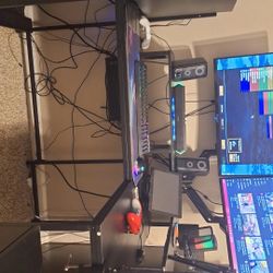 Pc, Desk, And All Accessories 