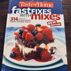 Hardcover Taste of Home Fast Fixes with Mixed Cookbook