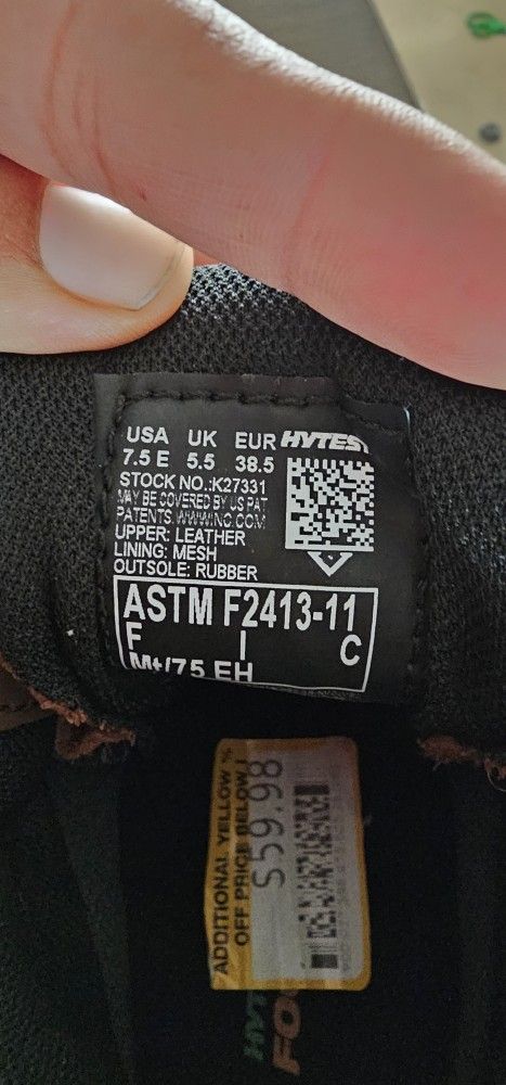 New WOMENS WORK BOOTS 7.5