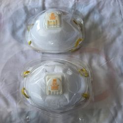 3M 8511 N95 Respirator Masks Cool Flow Valve 3 Pack Open Box
