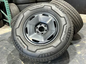 18" cybertruck rwd wheels 18" Steel rims Goodyear 285/70R18 116H 95% Tread TIRES 