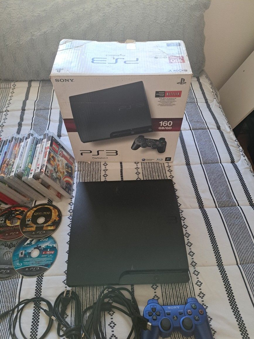 Playstation 3 Cib Modded  + 100 +Games