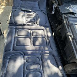 Giantex Full Body Massage Mat with Heat, Back Massage Chair Pad with 10 Vibration Motors, Auto Shut Off, Heated Massage Mattress Pad for Back Pain Rel