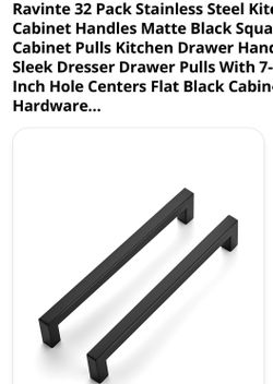 Cabinet Handles 7.5”- Pack of 32