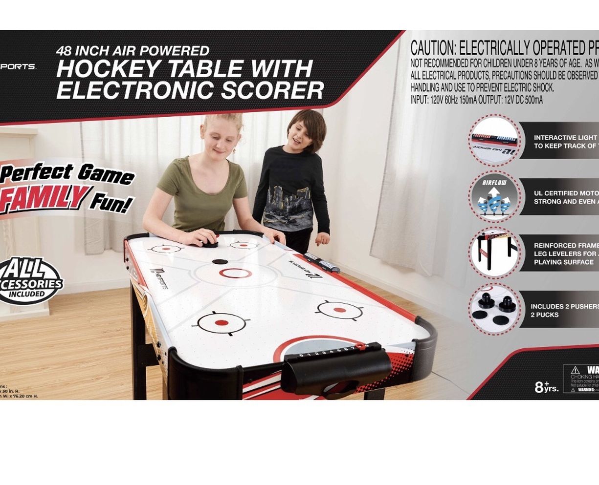 MD Sports 48 Inch Air Powered Hockey Table