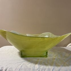 Vintage Art Deco Spanish’s Lime Green Unique Serving Dish