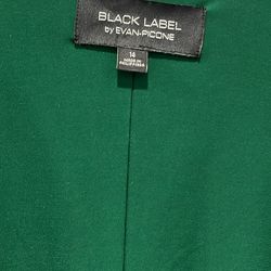 Green color cocktail dress size 14