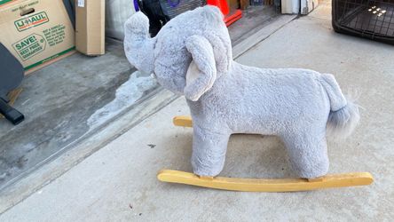 Plush Elephant Rocking Toy