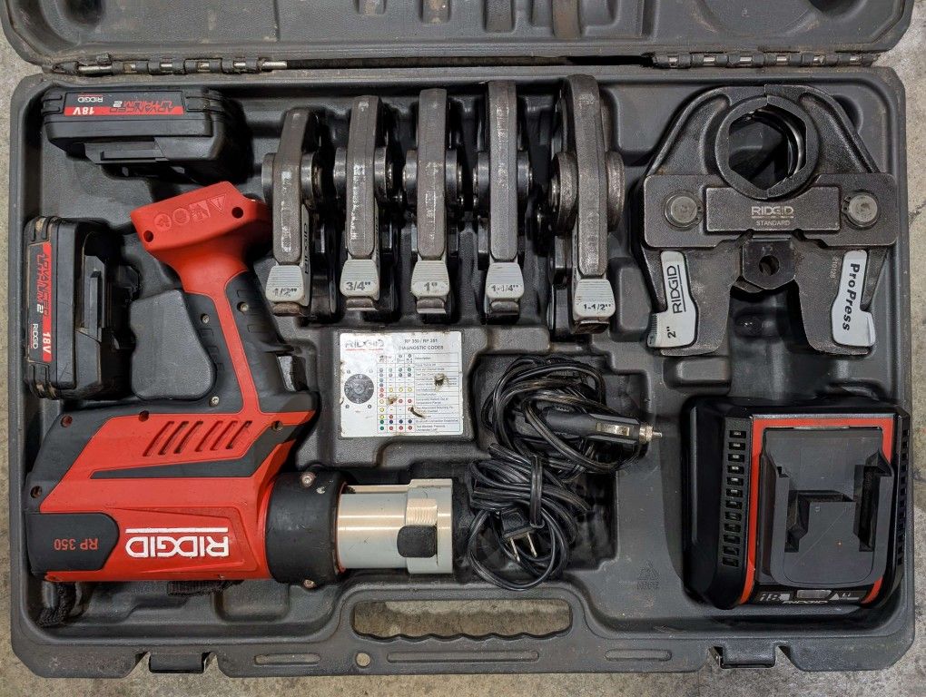 RP 350 RP350 Ridgid 1/2"-2" Propress Tool Kit