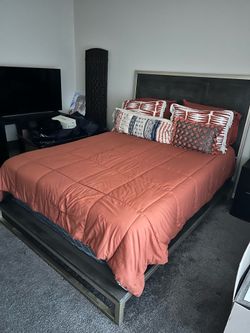Nice queen frame combo with dresser