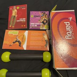 Zumba Fitness (D0D00002)Total Body Transformation System DVD Set missing 1 dvd tested and works great good condition if interested please pick up at m