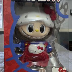 Popmart The Monsters x Hello Kitty- Vinyl Plush Labubu