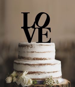 Wedding Cake Topper - LOVE