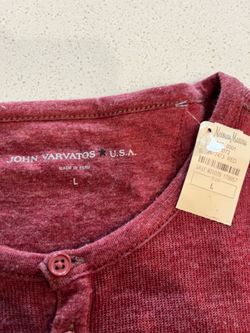 New with tag John Varvatos L long sleeve Henry