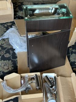 Vanity With Sink And Faucet 