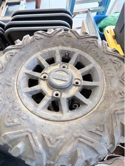 Polaris RZR stock tires.