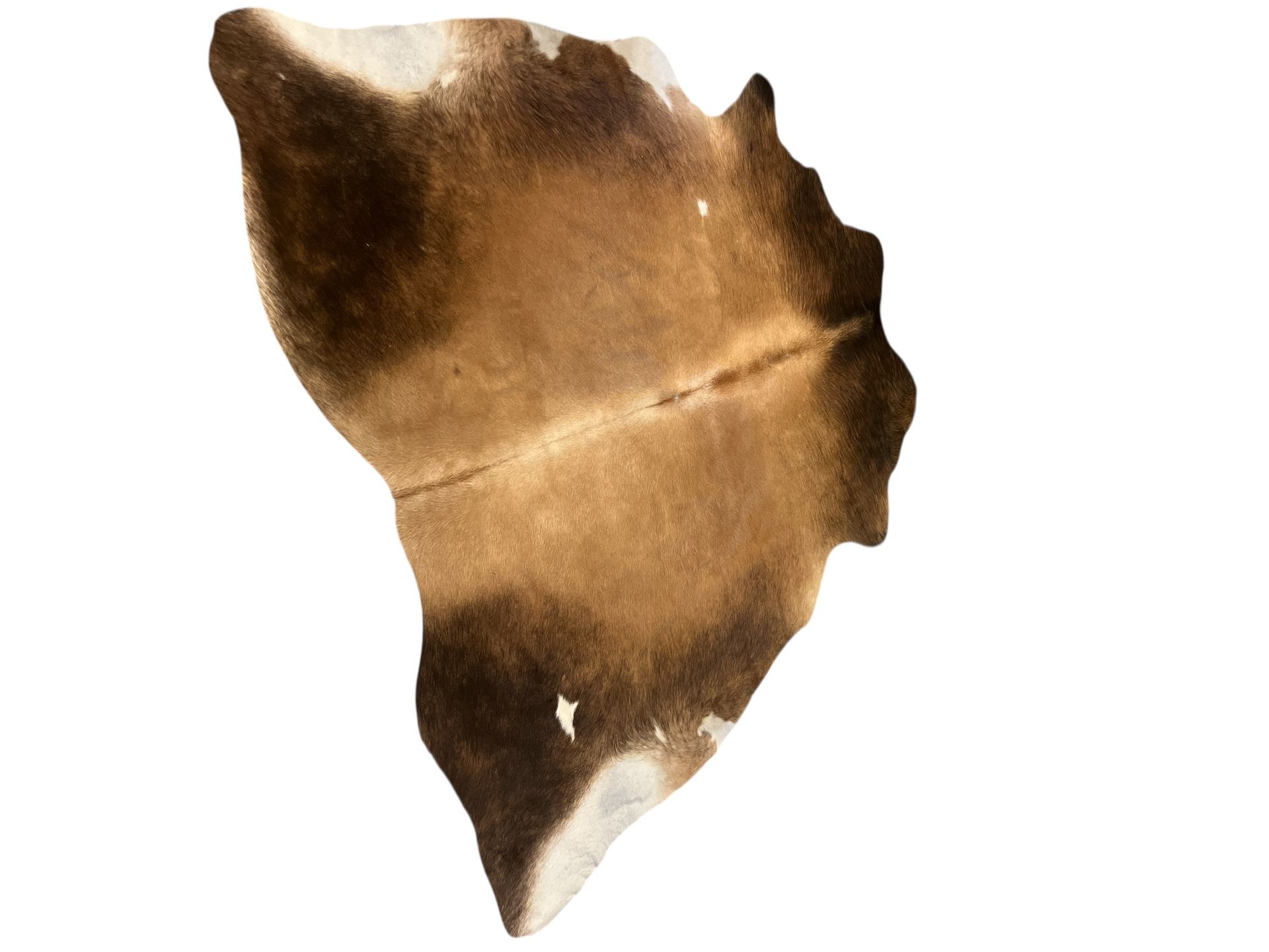 Premium Cowhide Rug Brazil Home Decor Int’l Brown and White 61 x 57