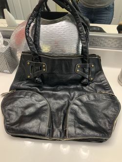 Black Leather Purse