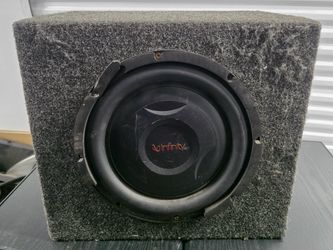 Infinity 10" Car Subwoofer in Sealed Carpeted Enclosure